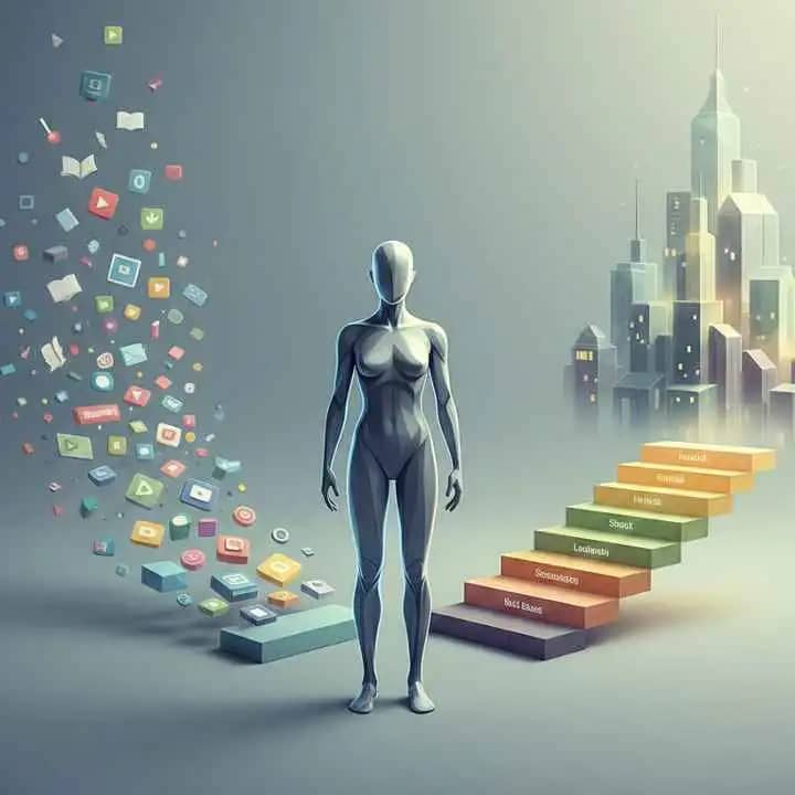 करियर विकास के लिए स्किल-आधारित रास्ता चुनता हुआ प्रोफेशनल