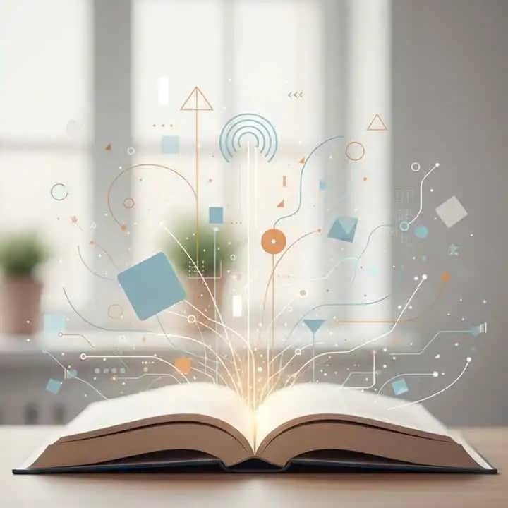 खुली हुई पर्सनल ग्रोथ किताब जो आत्मविकास, स्पष्टता और माइंडसेट को दर्शाती है