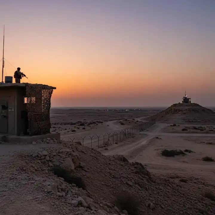 Border landscape illustrating the Syria Israel security mechanism