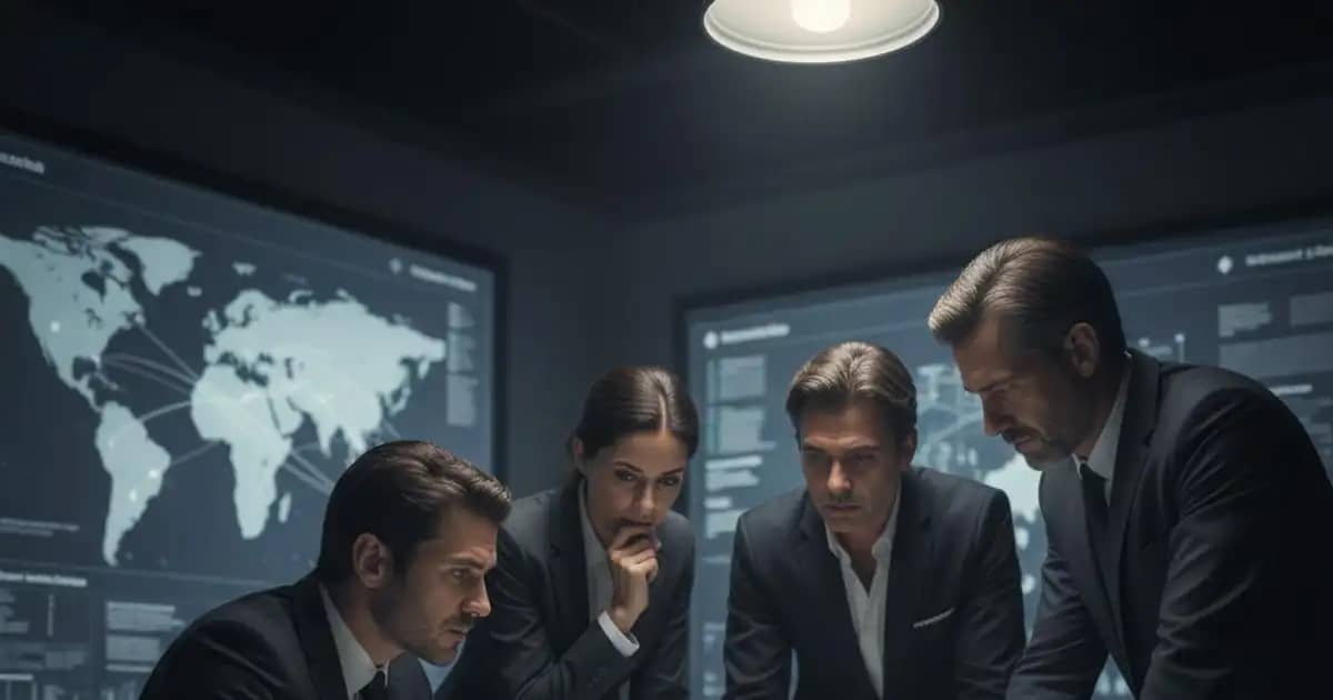 वैश्विक मानचित्र के सामने राजनीतिक विश्लेषक