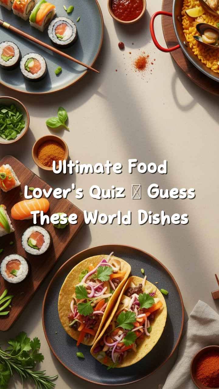 Ultimate Food Lover’s Quiz – Guess These World Dishes