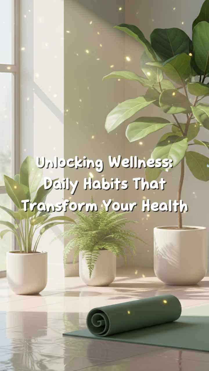 Unlocking Wellness: Daily Habits That Transform Your Health