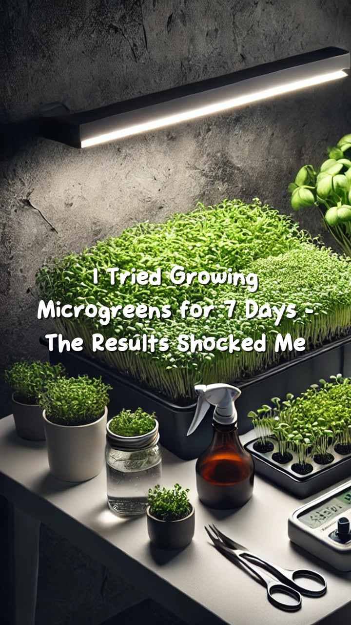 I Tried Growing Microgreens for 7 Days - The Results Shocked Me