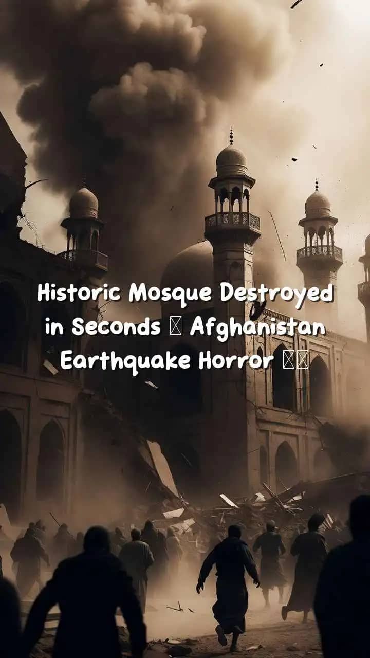 Historic Mosque Destroyed in Seconds – Afghanistan Earthquake Horror 😱🏴