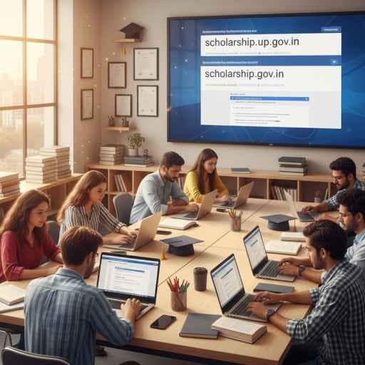 Students applying for 2025 India scholarships online using official portals