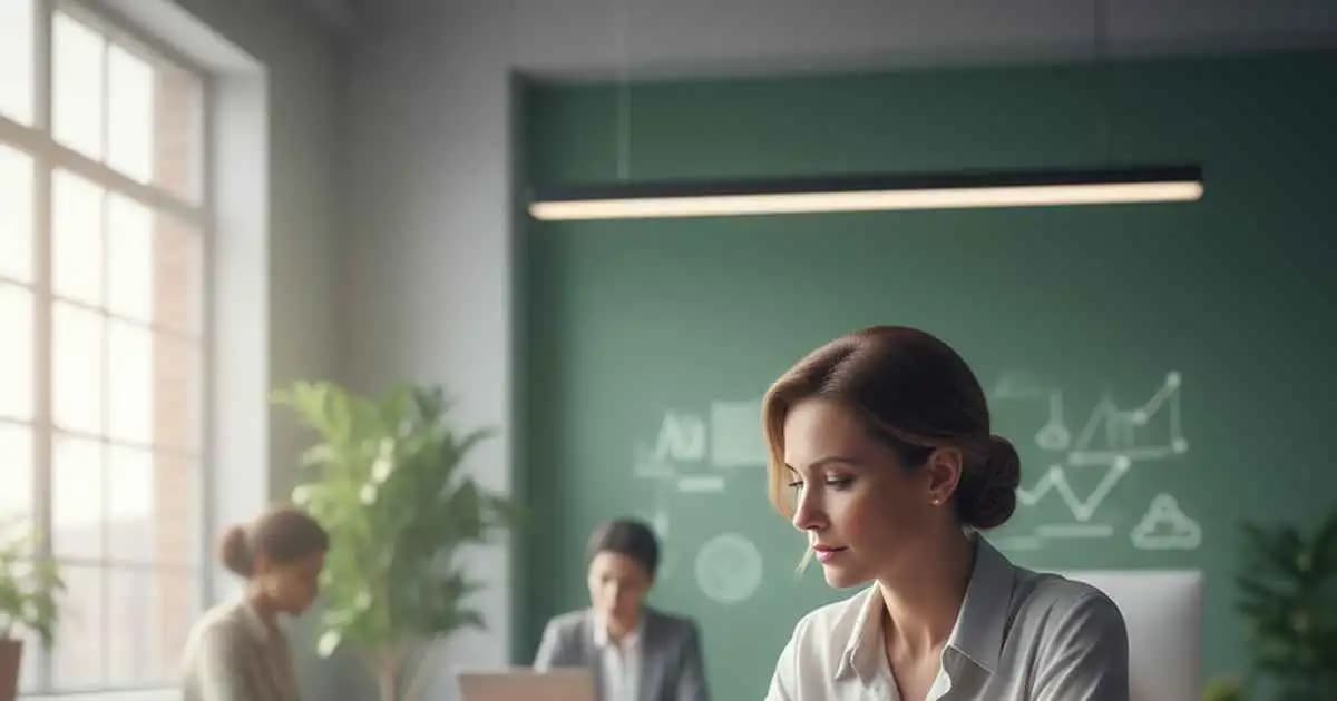 Career development professional reviewing a dynamic, evolving growth plan