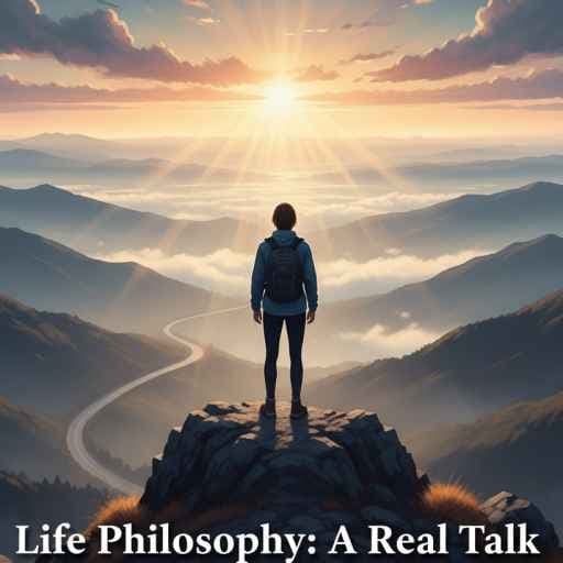 Life philosophy and purpose illustration