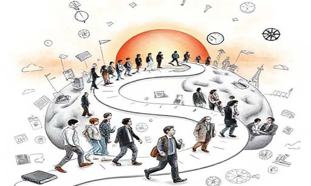 Young professional exploring career options and personal growth.