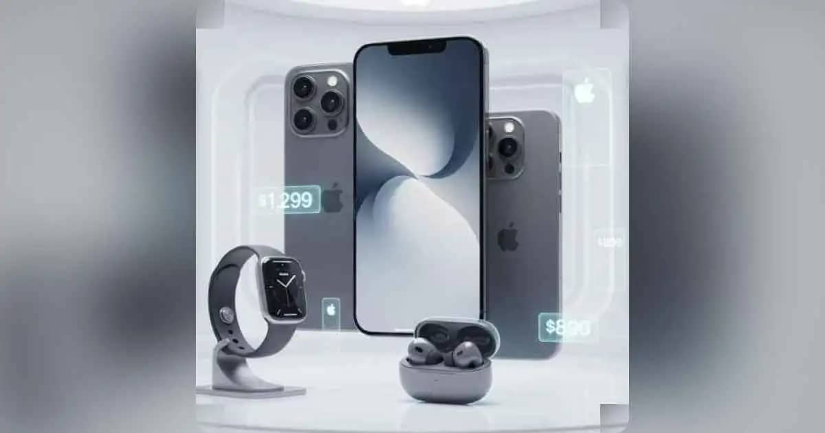 Apple Event 2025 showcasing iPhone 17, iPhone Air, Apple Watch, and AirPods Pro 3