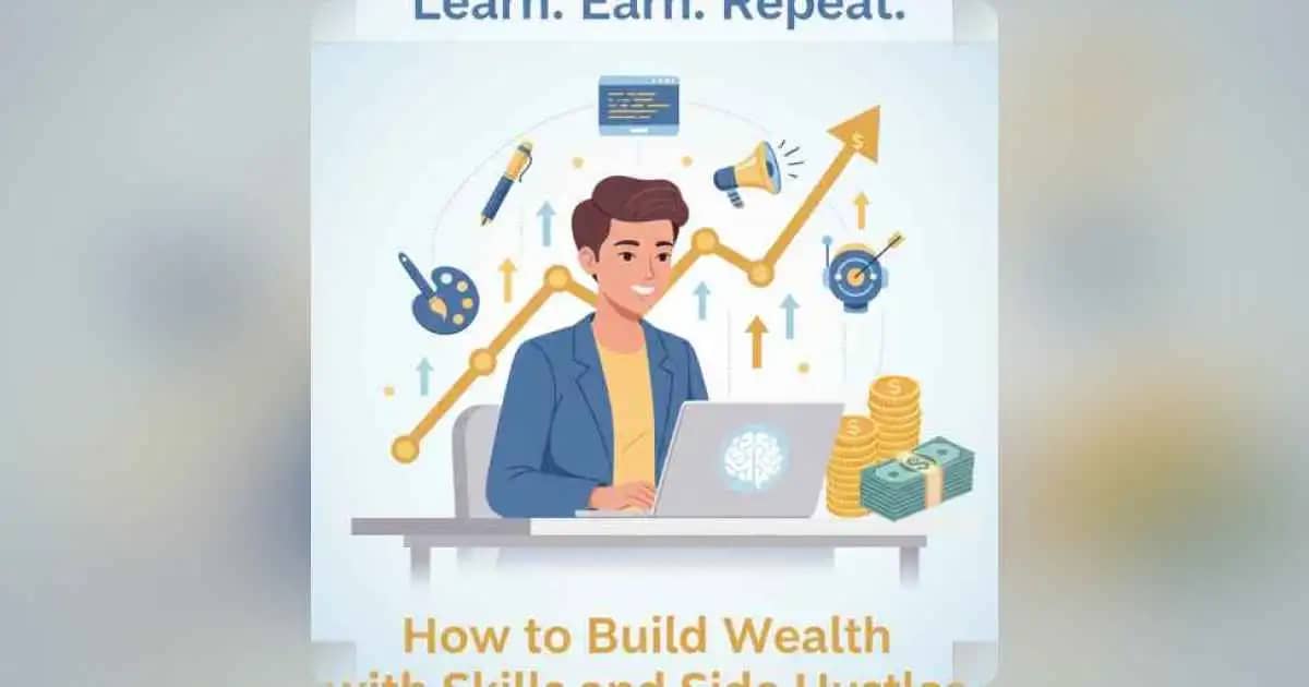 person learning new skills for a side hustle