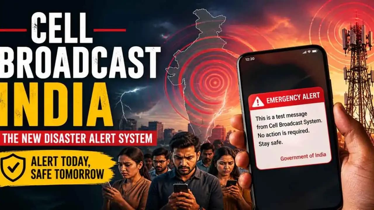 People in India receiving emergency alert on smartphones