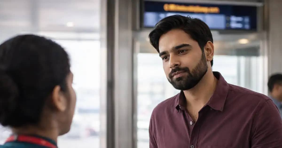 एयरपोर्ट पर बोर्डिंग से रोका गया यात्री