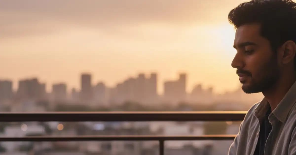 Person journaling during a digital detox at sunset