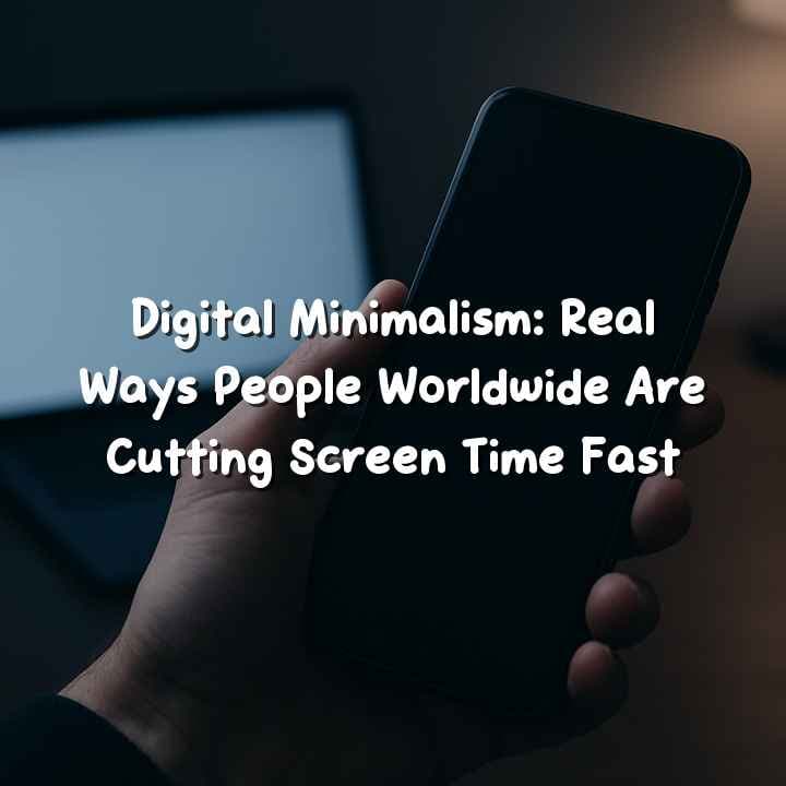 Digital minimalism habits to reduce screen time