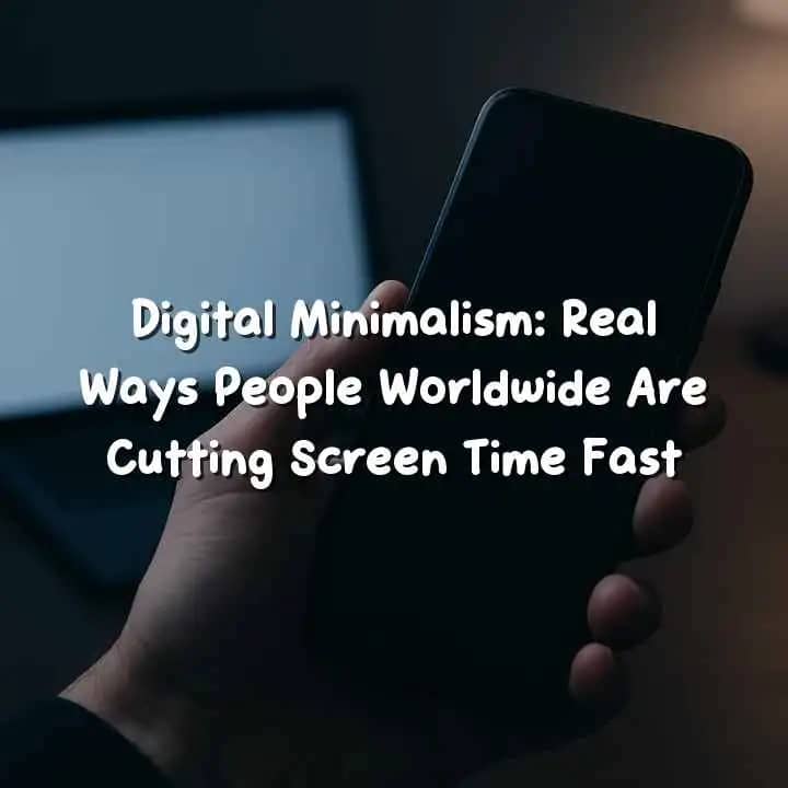 Digital minimalism habits to reduce screen time