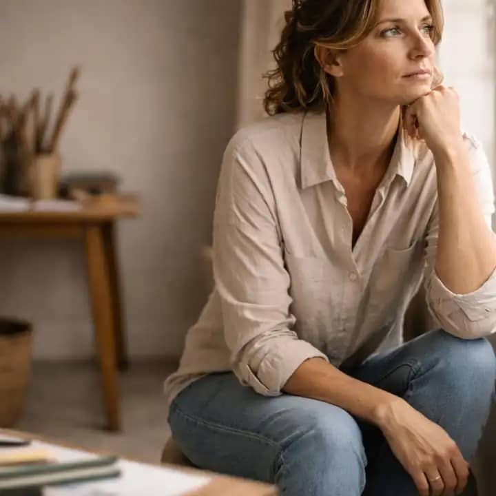 जीवन में उद्देश्य पर विचार करता व्यक्ति