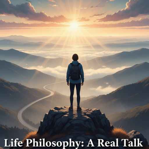 Life philosophy and purpose illustration