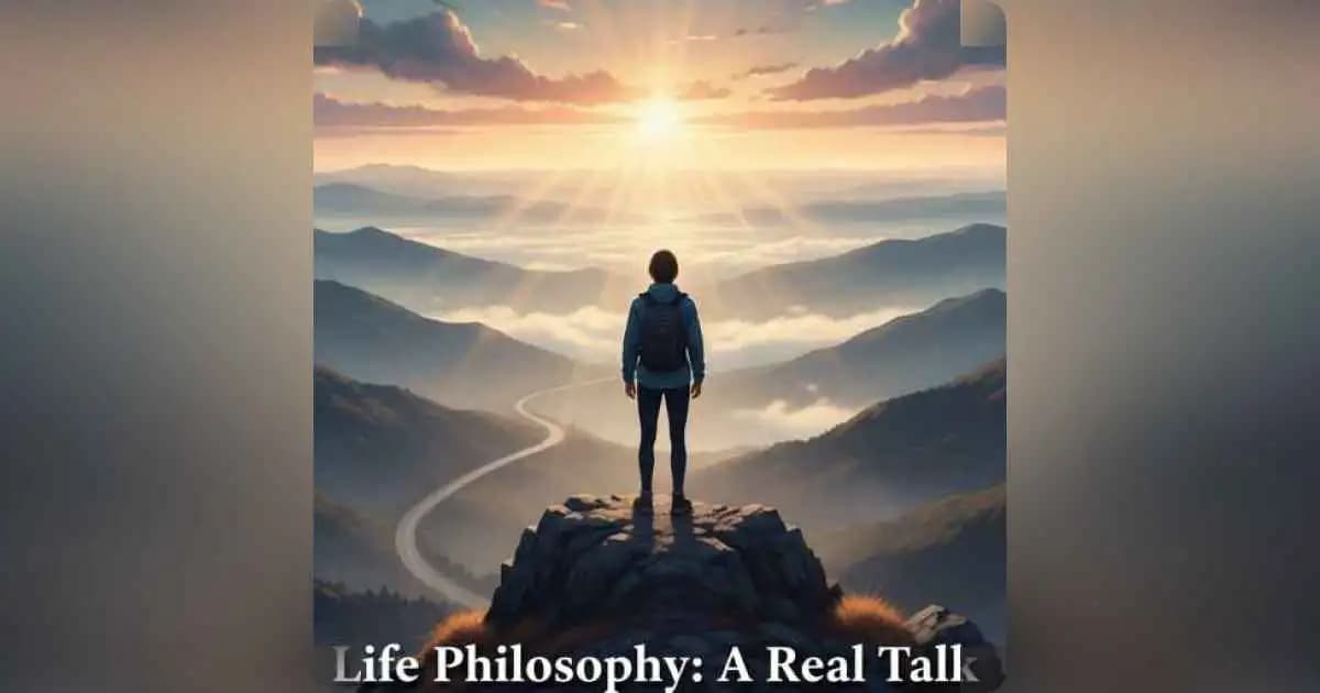 Life philosophy and purpose illustration