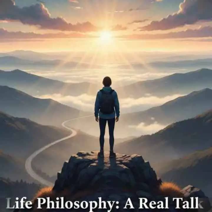 Life philosophy and purpose illustration