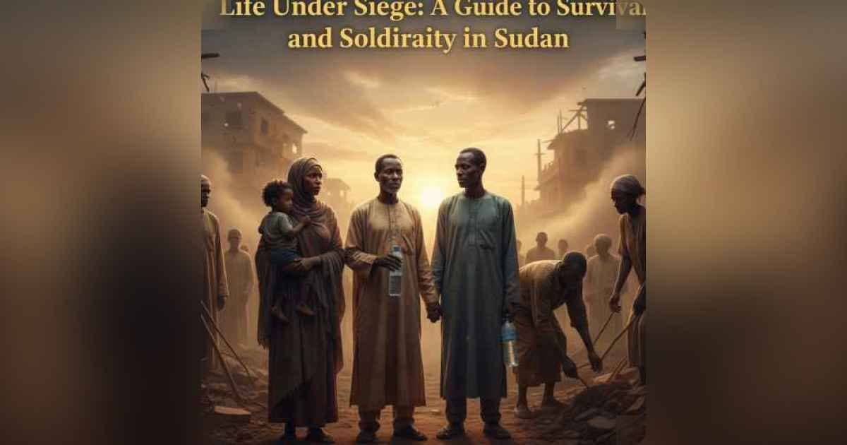 مجتمع سوداني متماسك وسط الصراع، يرمز إلى الأمل والوحدة