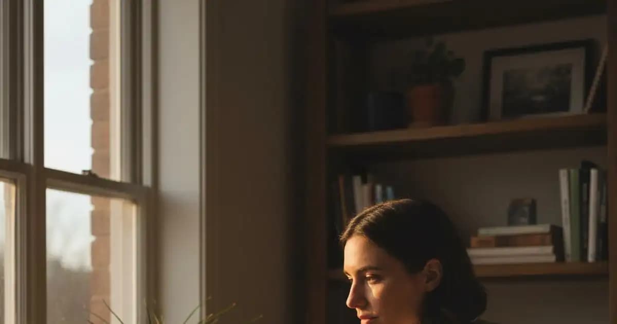 Person working on a creative passion project in a calm home workspace