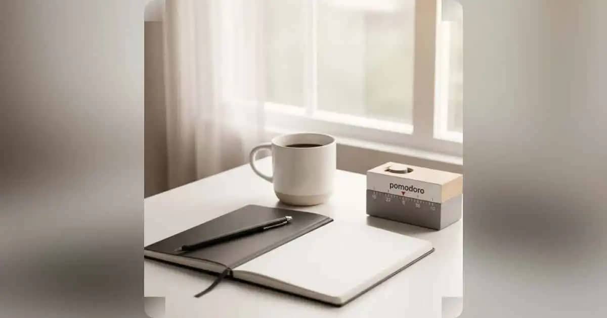 व्यक्ति शांत, आत्मीय घरेलू कार्यालय में जर्नल लिख रहा है