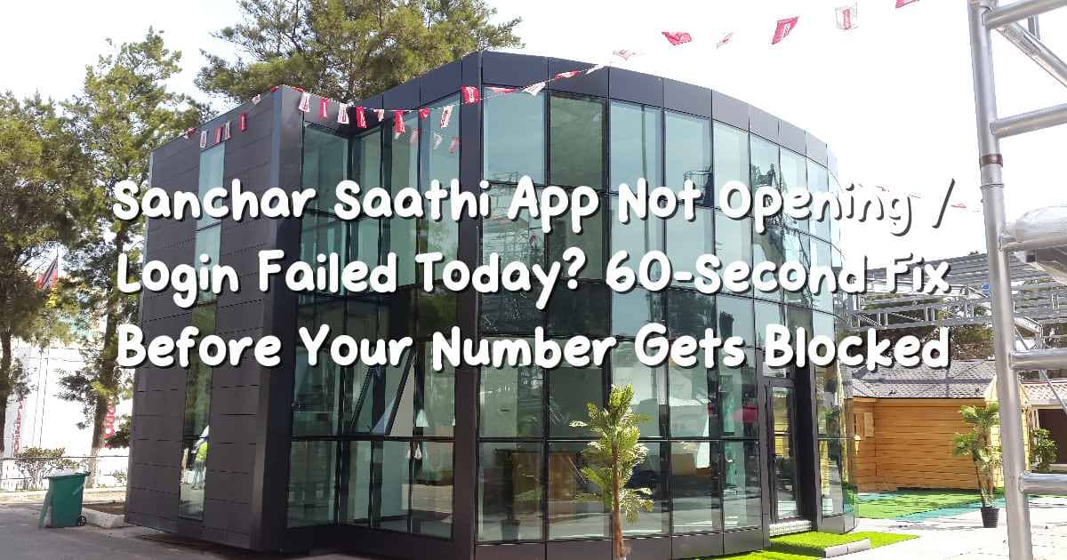 Sanchar Saathi erreur serveur aujourd’hui – Fix DNS 60 secondes 2025