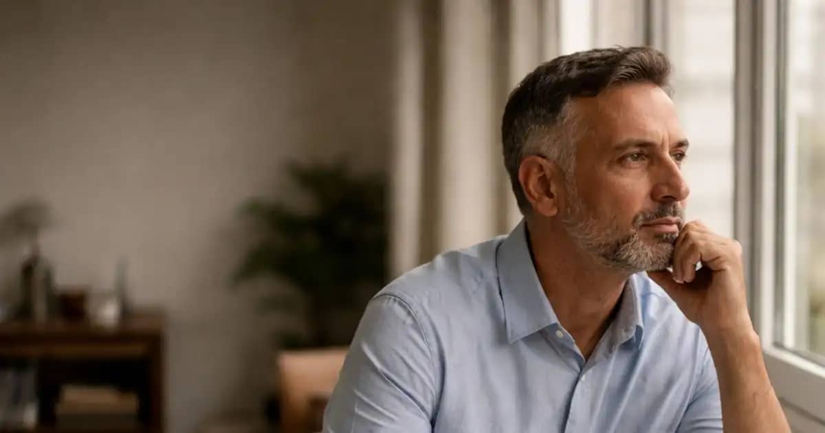 स्व-विकास और करियर योजना पर विचार करता व्यक्ति