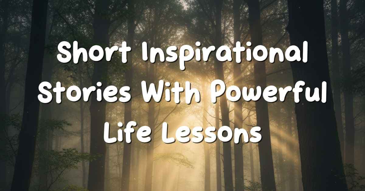 Short inspirational stories with life lessons