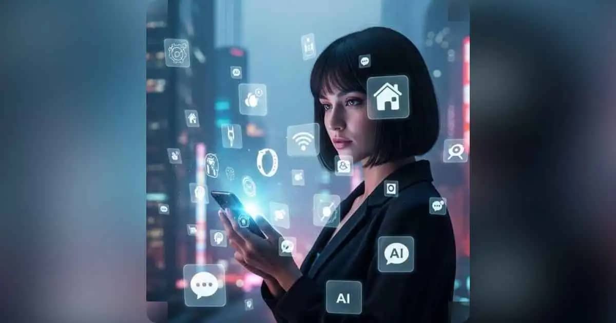 Smartphone showing multiple productivity and health apps