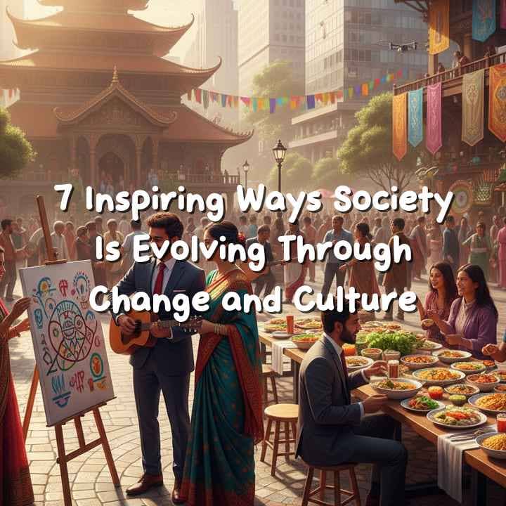 Diverse people celebrating culture and social change together