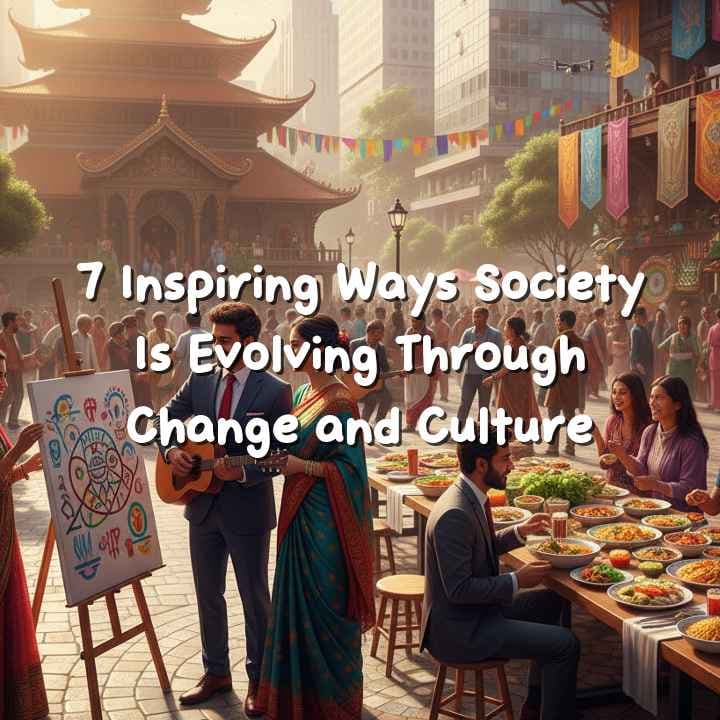 लोग संस्कृति और सामाजिक परिवर्तन का उत्सव मनाते हुए