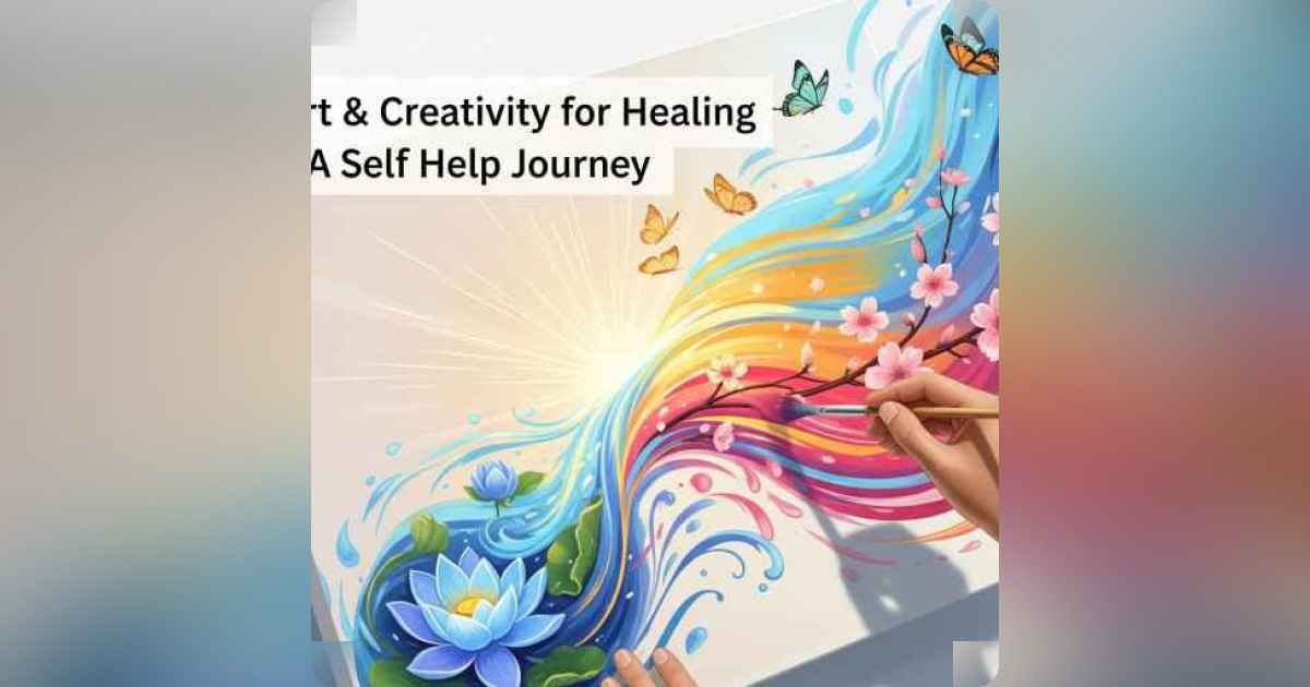 A person painting vibrant colors that symbolize healing and transformation