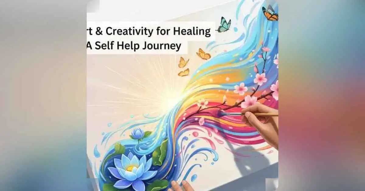 A person painting vibrant colors that symbolize healing and transformation