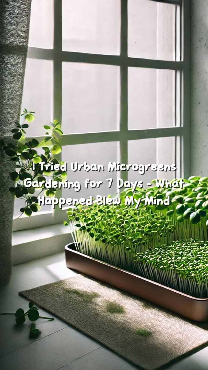 I Tried Urban Microgreens Gardening for 7 Days - What Happened Blew My Mind