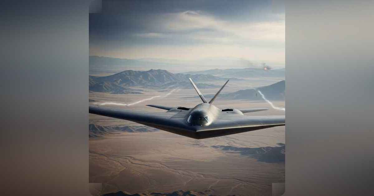 B2 bomber flying over Iran amidst rising tensions