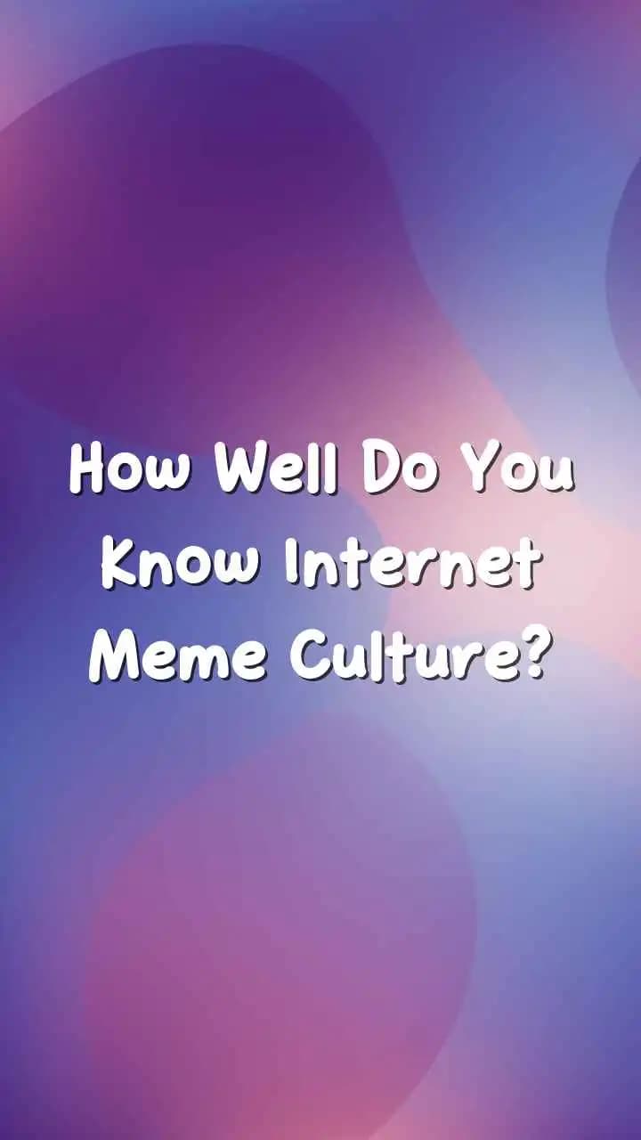 Internet meme culture quiz illustration