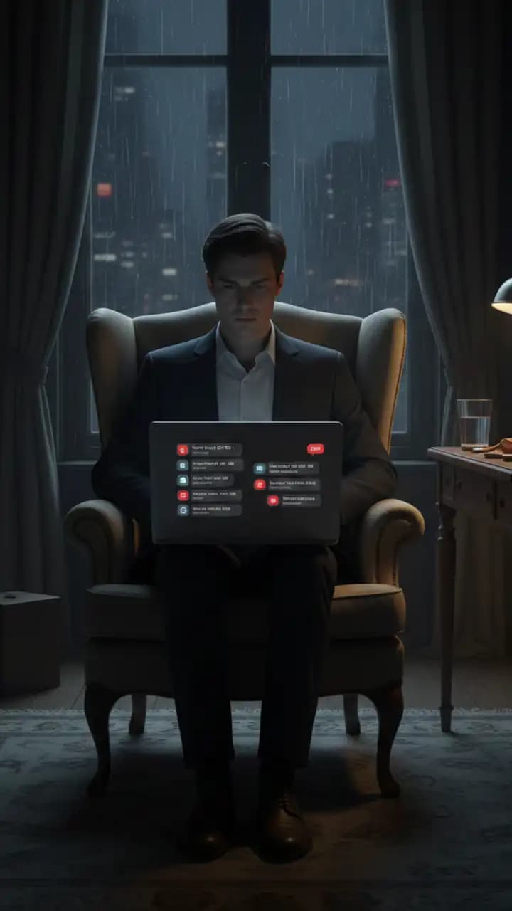 Symbolic image showing a person carrying invisible emotional weight