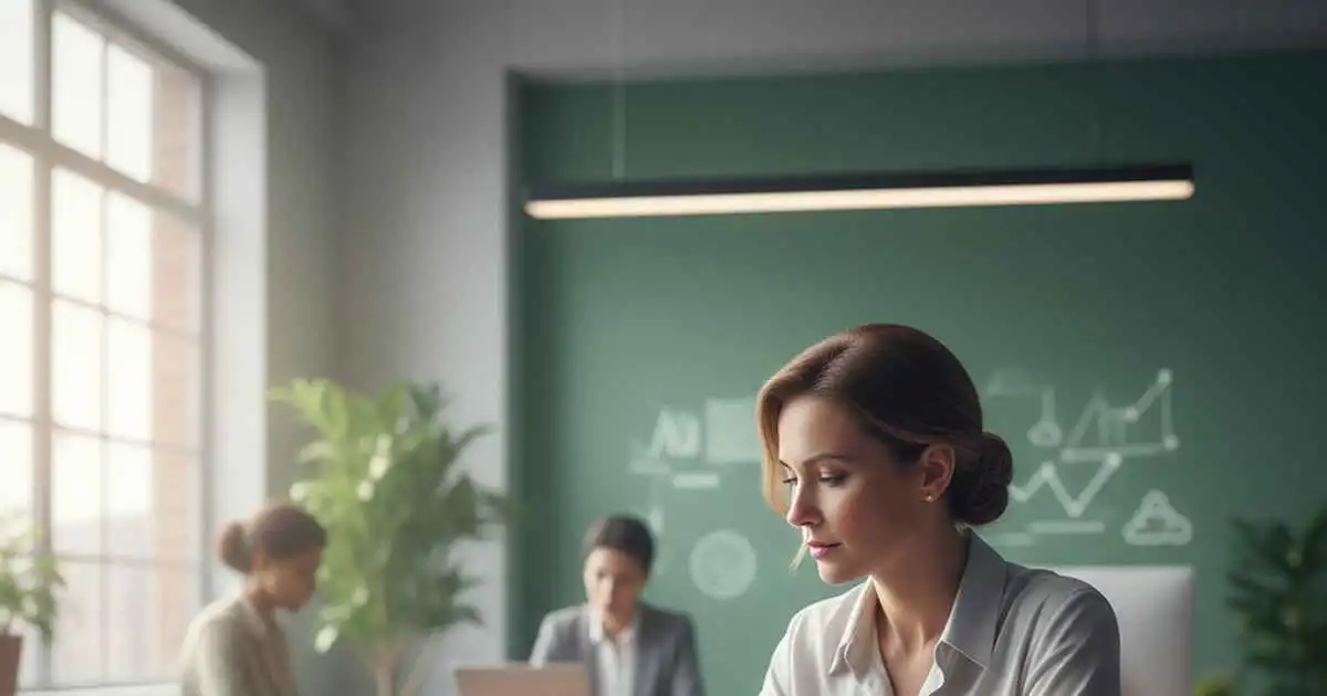 Career development professional reviewing a dynamic, evolving growth plan