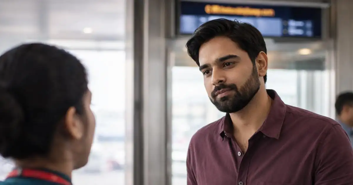 एयरपोर्ट पर बोर्डिंग से रोका गया यात्री