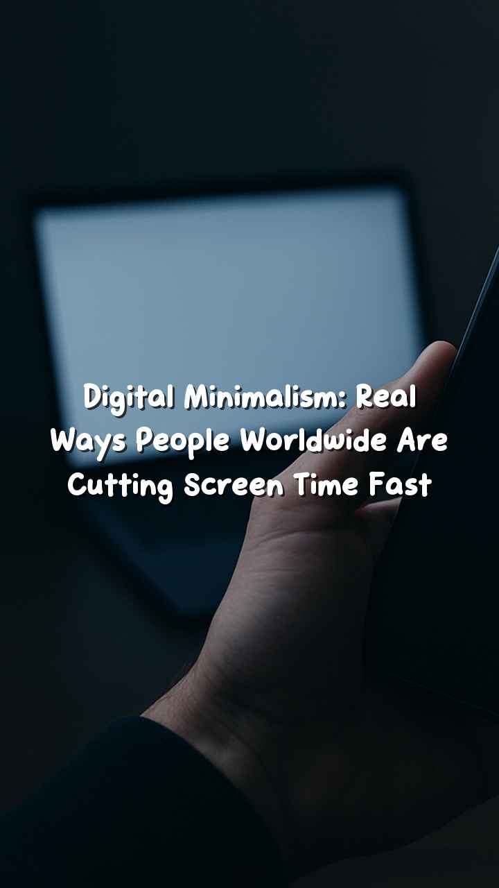 Digital Minimalism: Real Ways People Worldwide Are Cutting Screen Time Fast