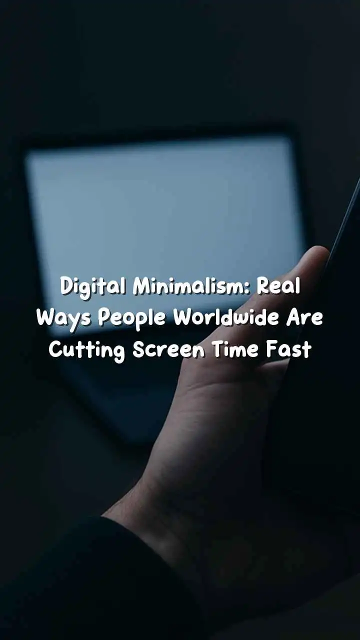 View of Digital Minimalism: Reducing Screen Time for Better Mental Health