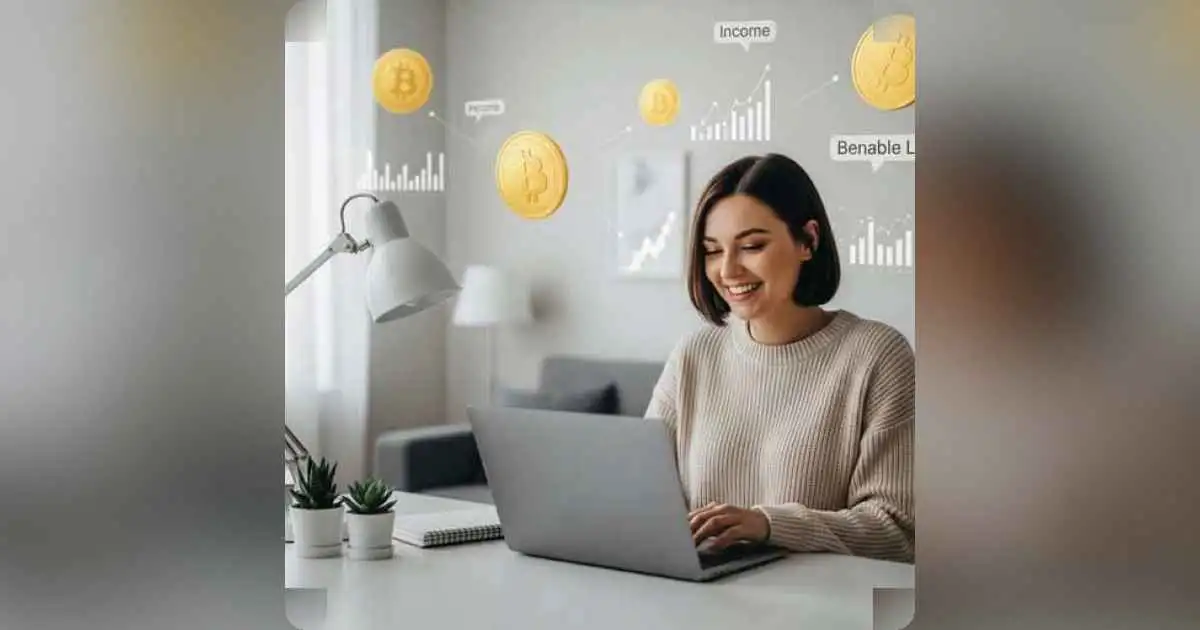 A person curating a stylish product recommendation list on their laptop