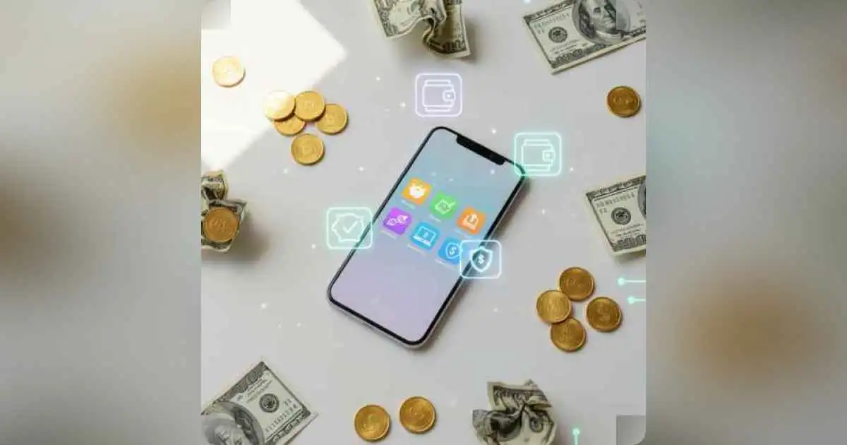 Smartphone showing apps that pay real money