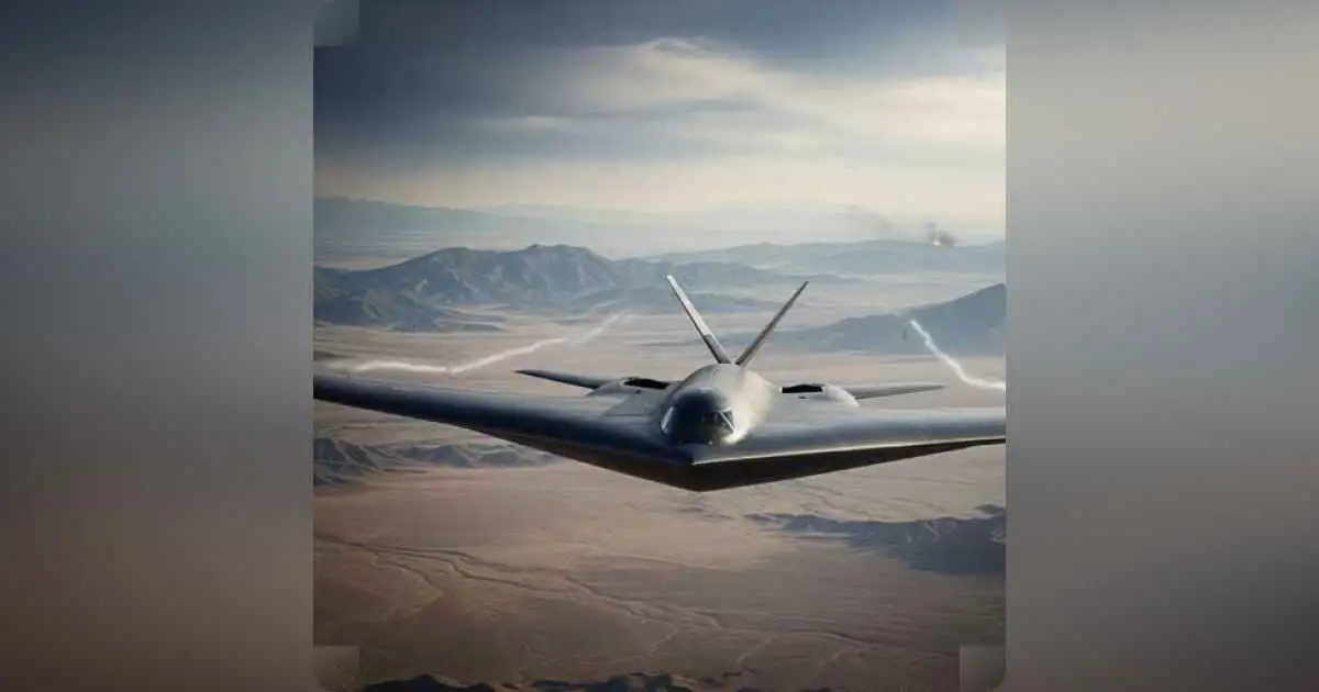 B2 bomber flying over Iran amidst rising tensions