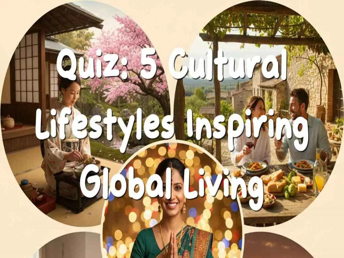 सांस्कृतिक जीवनशैली क्विज़ जिसमें इकीगाई, डोल्से वीटा और नमस्ते शामिल हैं