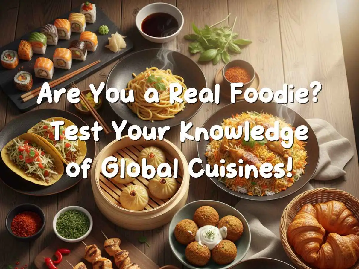 दुनिया भर के व्यंजनों वाला फूडी क्विज़ बैनर