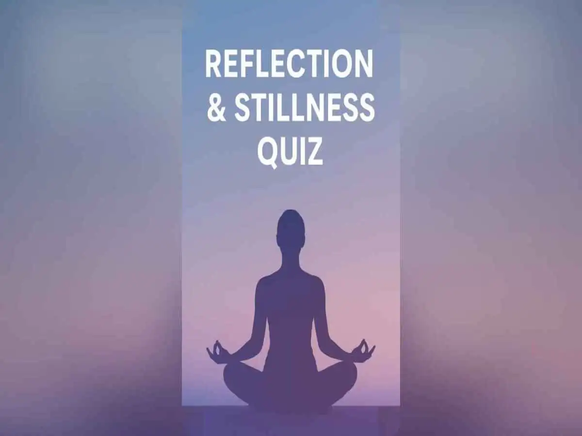 A calm person meditating in peaceful stillness