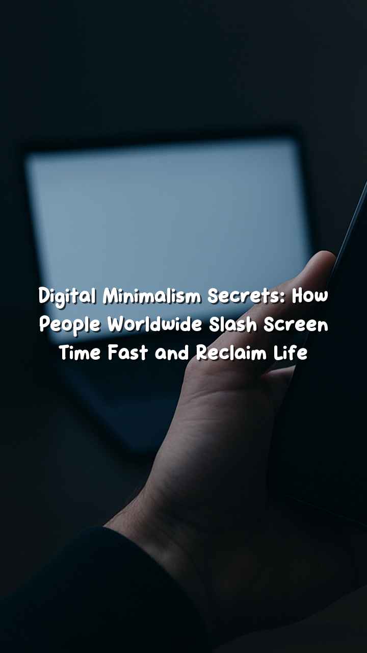 Digital Minimalism Secrets: How People Worldwide Slash Screen Time Fast and Reclaim Life