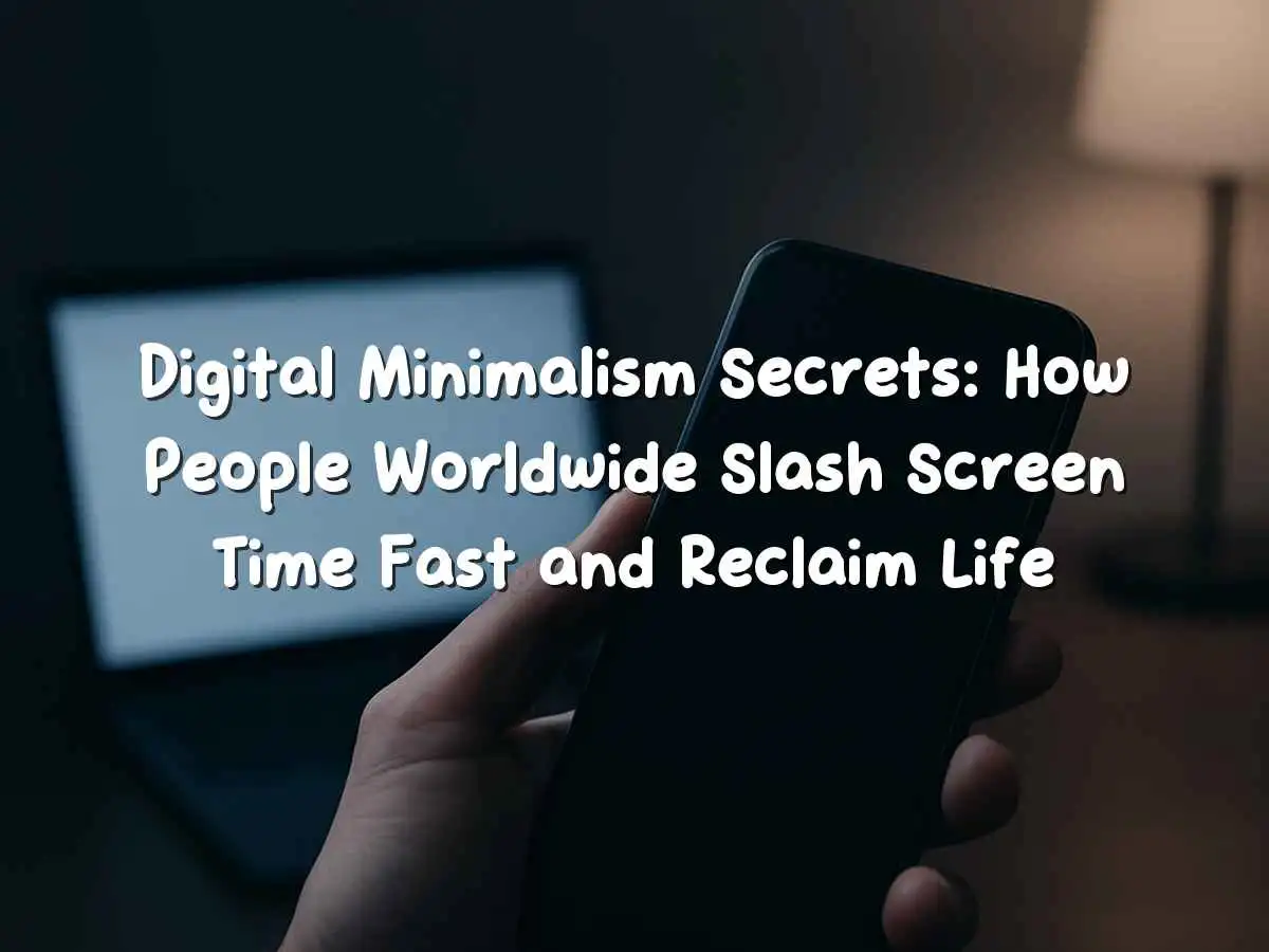 अपने फोन को रखें दूर और शांति पाएं - स्क्रीन टाइम कम करने का दृश्य